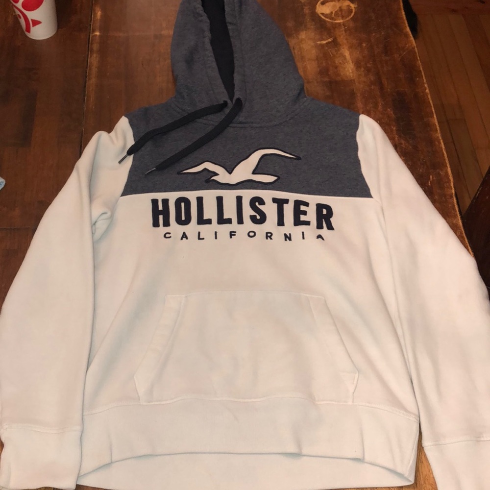 White Hollister Hoodie